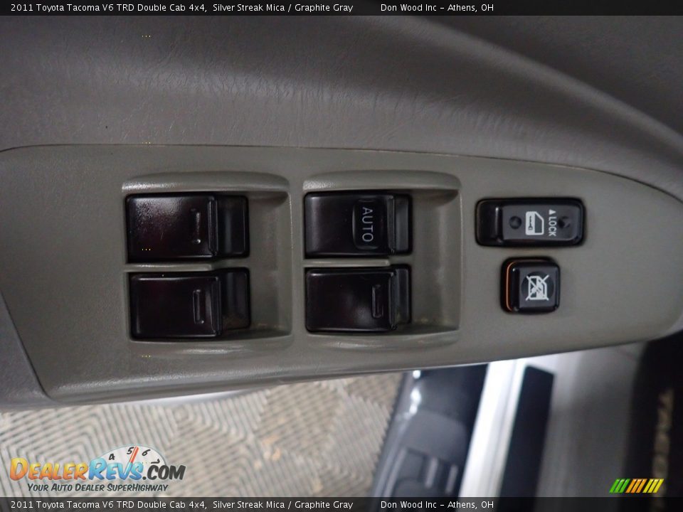 2011 Toyota Tacoma V6 TRD Double Cab 4x4 Silver Streak Mica / Graphite Gray Photo #19