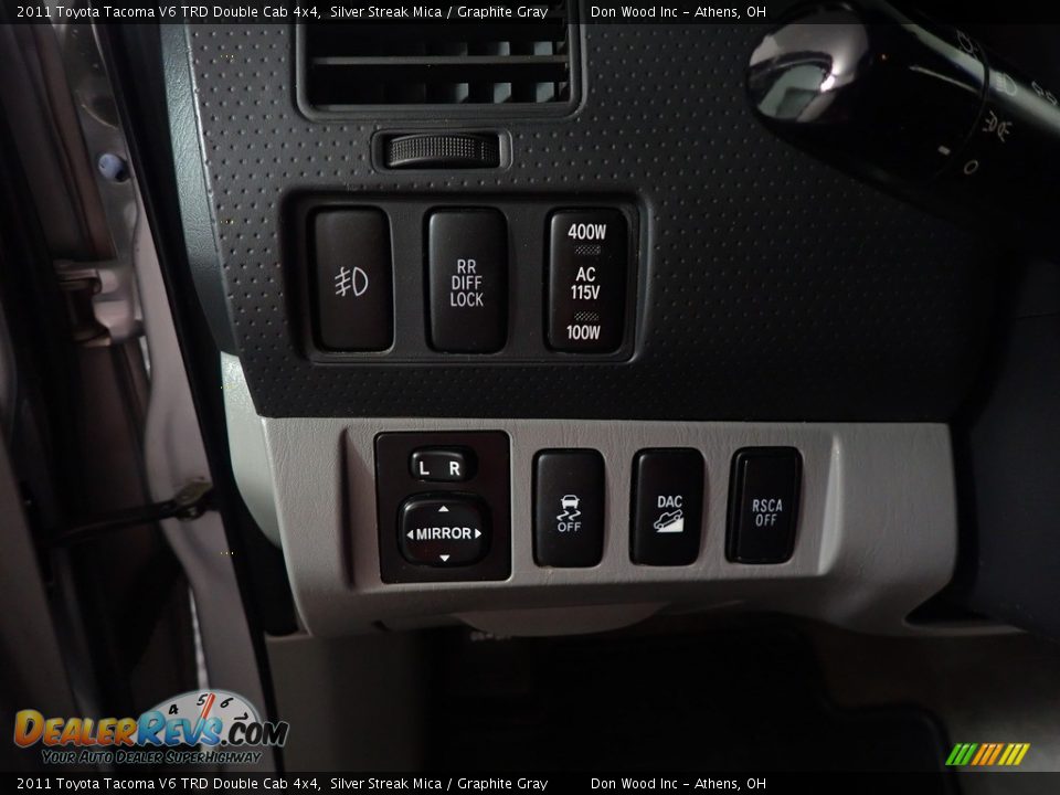 2011 Toyota Tacoma V6 TRD Double Cab 4x4 Silver Streak Mica / Graphite Gray Photo #27