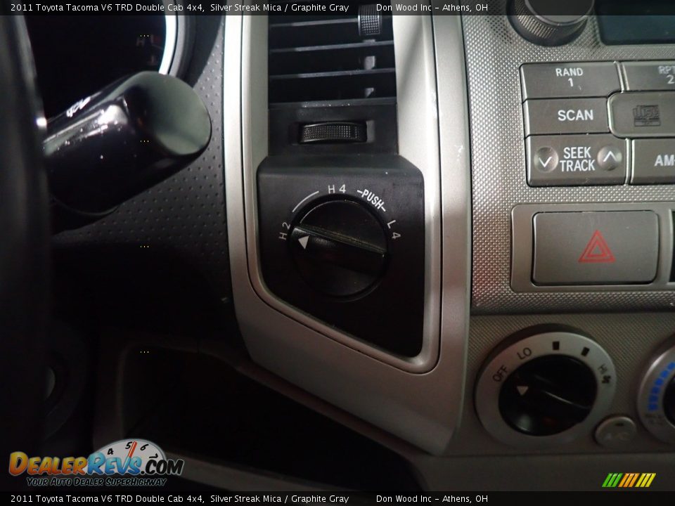 2011 Toyota Tacoma V6 TRD Double Cab 4x4 Silver Streak Mica / Graphite Gray Photo #29
