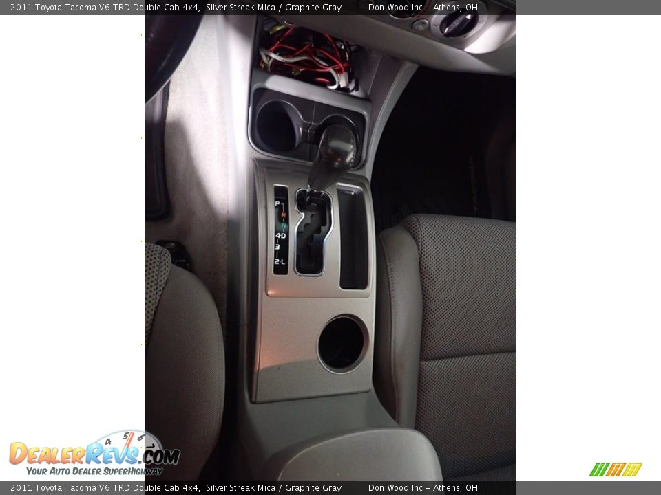 2011 Toyota Tacoma V6 TRD Double Cab 4x4 Silver Streak Mica / Graphite Gray Photo #30