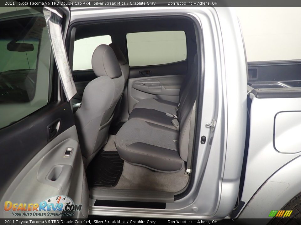 2011 Toyota Tacoma V6 TRD Double Cab 4x4 Silver Streak Mica / Graphite Gray Photo #33