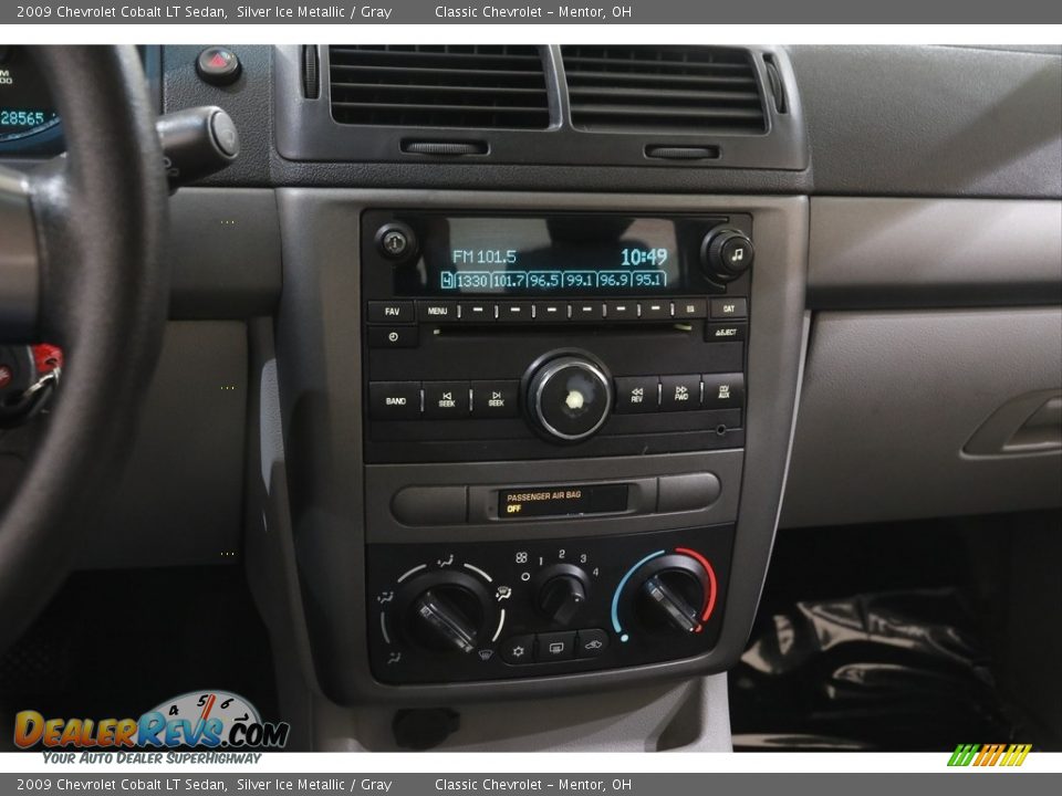 2009 Chevrolet Cobalt LT Sedan Silver Ice Metallic / Gray Photo #9