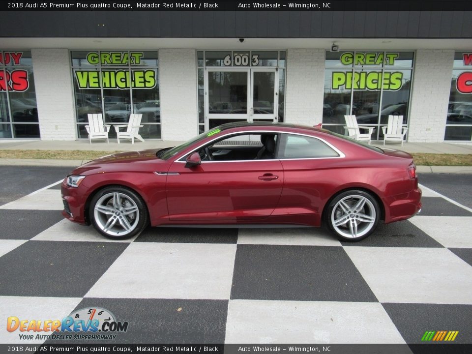 2018 Audi A5 Premium Plus quattro Coupe Matador Red Metallic / Black Photo #1
