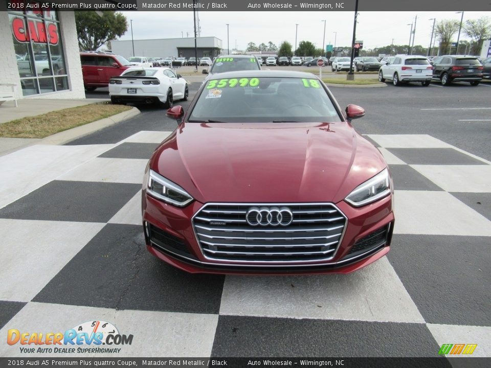 2018 Audi A5 Premium Plus quattro Coupe Matador Red Metallic / Black Photo #2