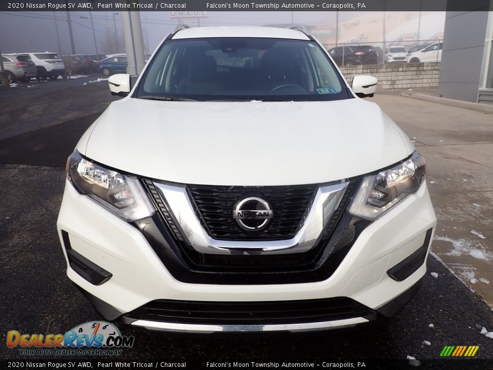 2020 Nissan Rogue SV AWD Pearl White Tricoat / Charcoal Photo #8