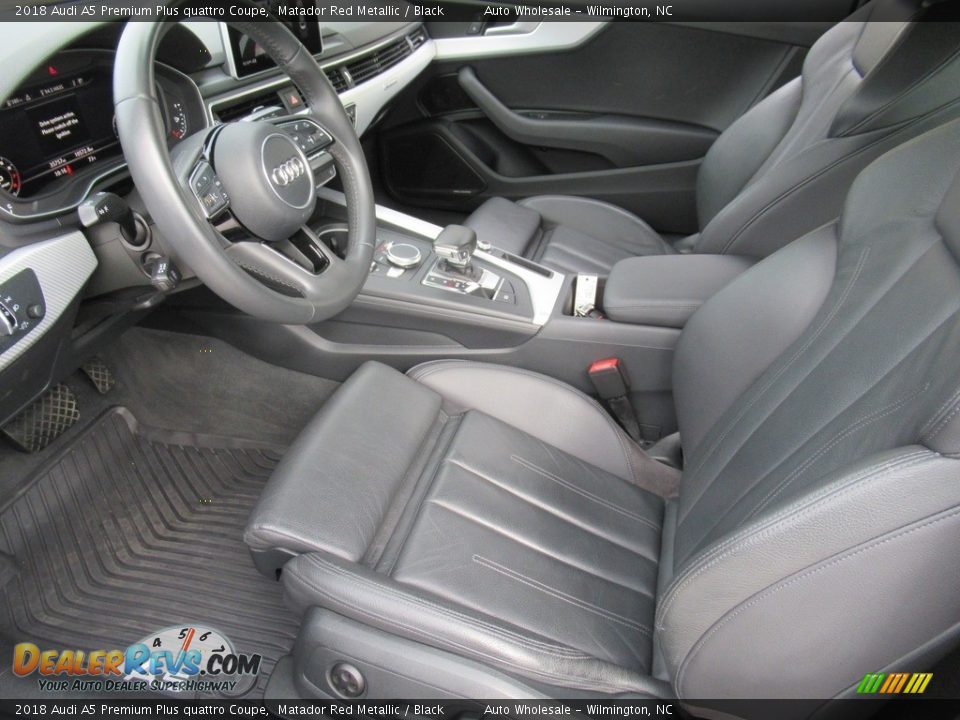 Black Interior - 2018 Audi A5 Premium Plus quattro Coupe Photo #10