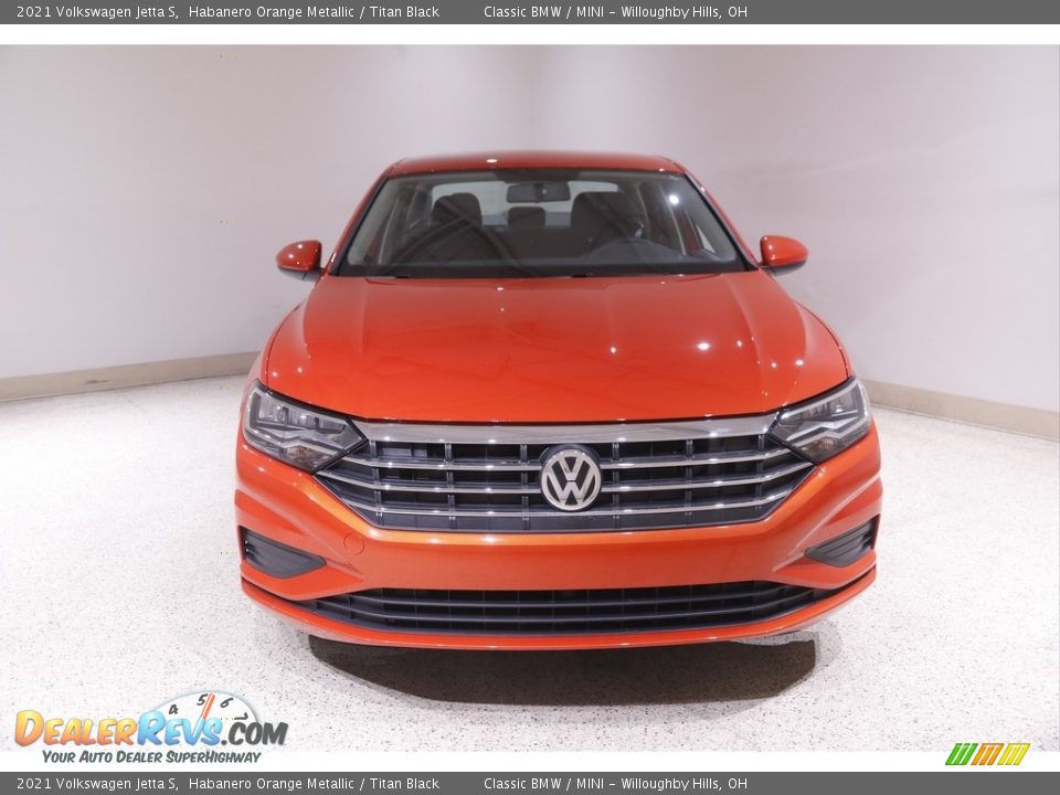 2021 Volkswagen Jetta S Habanero Orange Metallic / Titan Black Photo #2