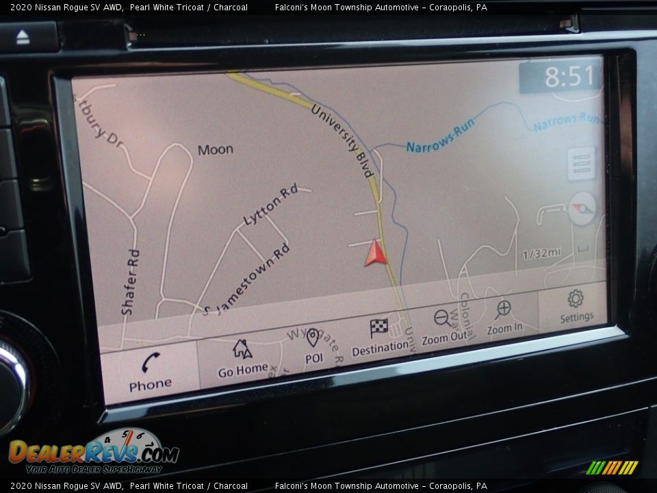 2020 Nissan Rogue SV AWD Pearl White Tricoat / Charcoal Photo #25