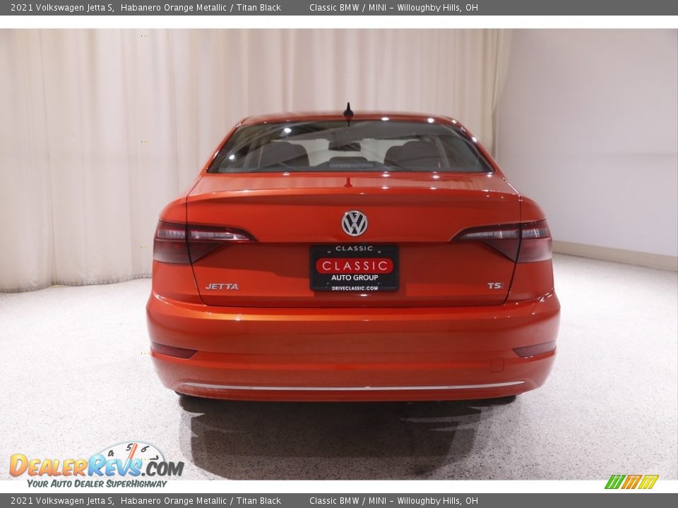 2021 Volkswagen Jetta S Habanero Orange Metallic / Titan Black Photo #17