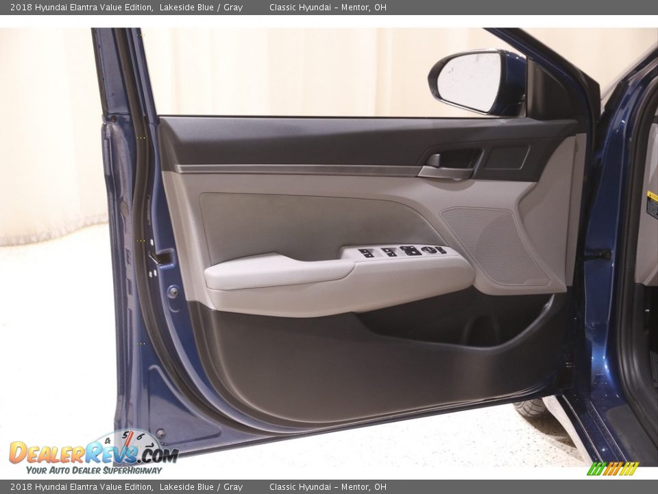 2018 Hyundai Elantra Value Edition Lakeside Blue / Gray Photo #4