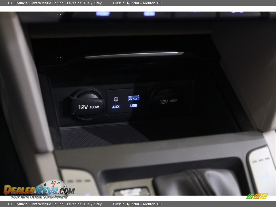 2018 Hyundai Elantra Value Edition Lakeside Blue / Gray Photo #13