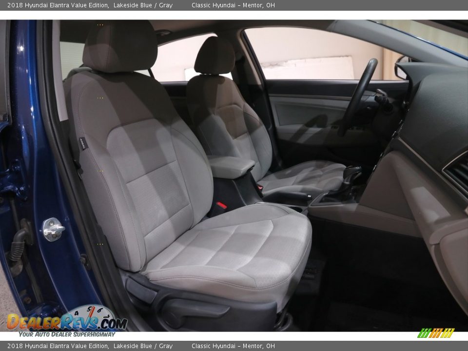 2018 Hyundai Elantra Value Edition Lakeside Blue / Gray Photo #14