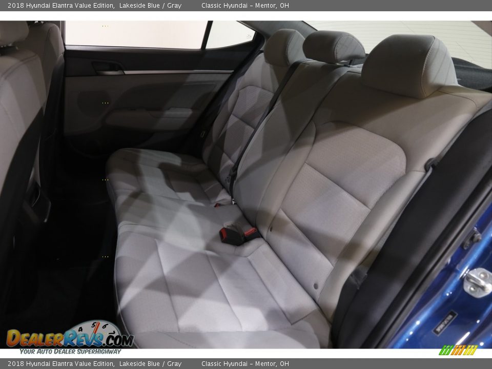 2018 Hyundai Elantra Value Edition Lakeside Blue / Gray Photo #16