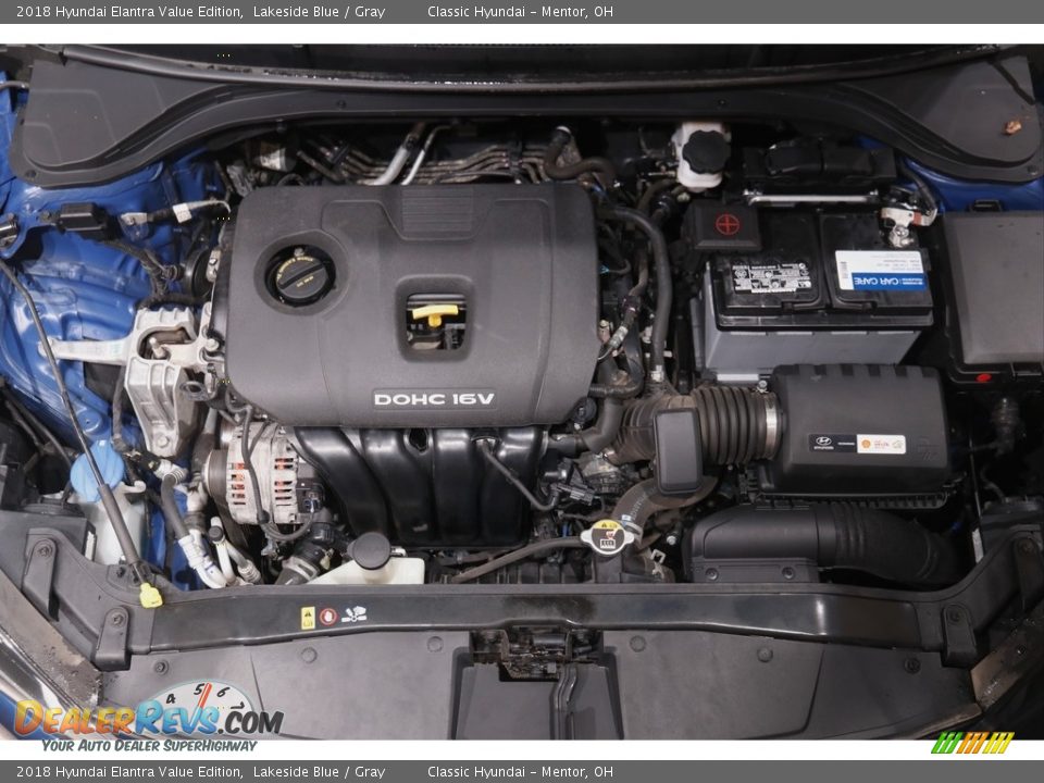 2018 Hyundai Elantra Value Edition Lakeside Blue / Gray Photo #18