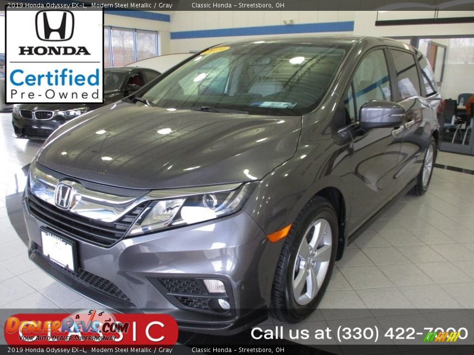 2019 Honda Odyssey EX-L Modern Steel Metallic / Gray Photo #1