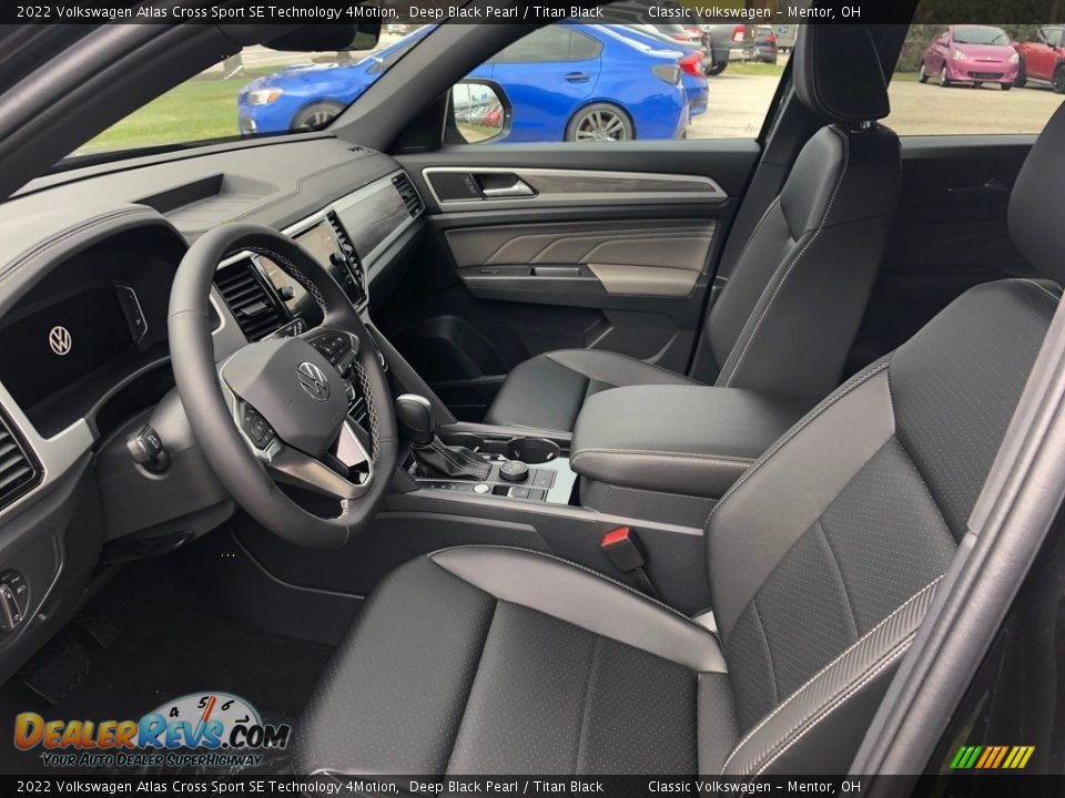 Titan Black Interior - 2022 Volkswagen Atlas Cross Sport SE Technology 4Motion Photo #2