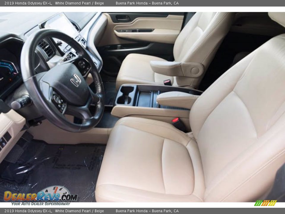 2019 Honda Odyssey EX-L White Diamond Pearl / Beige Photo #3