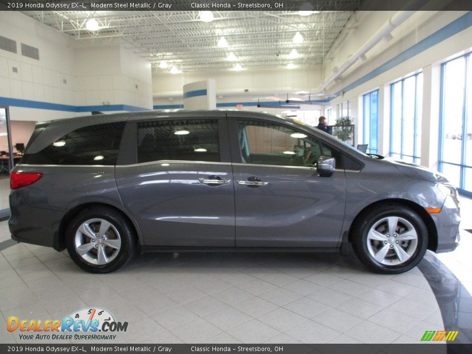 2019 Honda Odyssey EX-L Modern Steel Metallic / Gray Photo #4