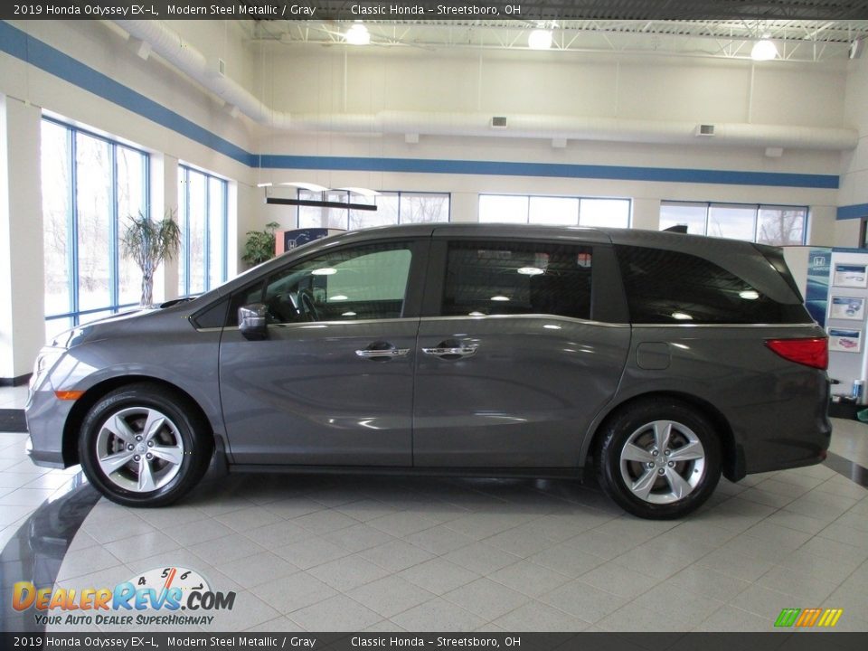 2019 Honda Odyssey EX-L Modern Steel Metallic / Gray Photo #10