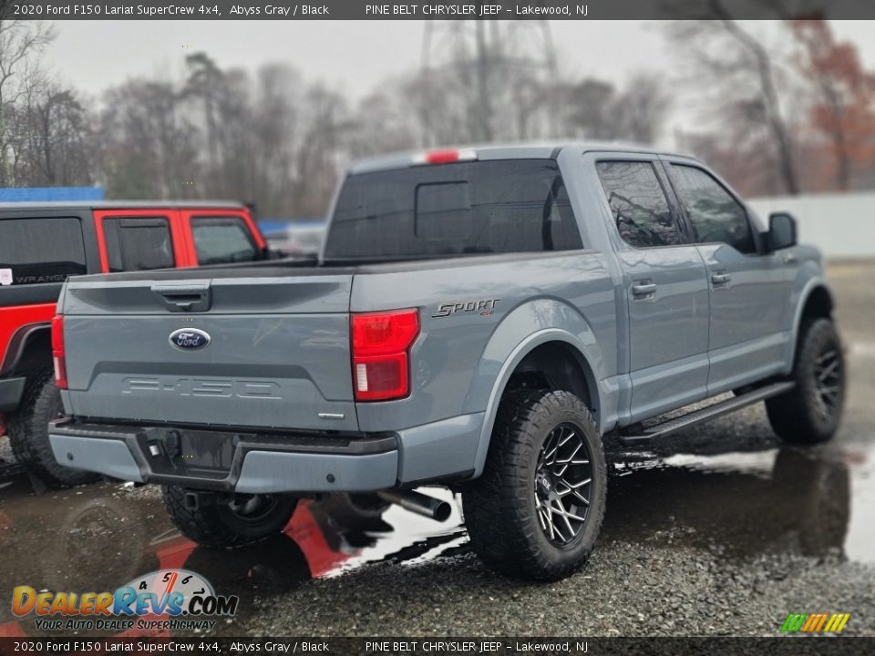 2020 Ford F150 Lariat SuperCrew 4x4 Abyss Gray / Black Photo #3
