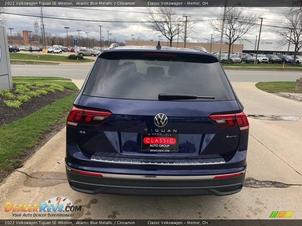 2022 Volkswagen Tiguan SE 4Motion Atlantic Blue Metallic / Cinnamon Photo #5