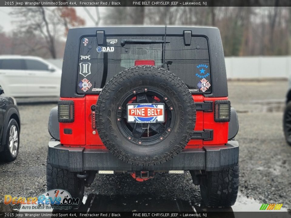 2015 Jeep Wrangler Unlimited Sport 4x4 Firecracker Red / Black Photo #5