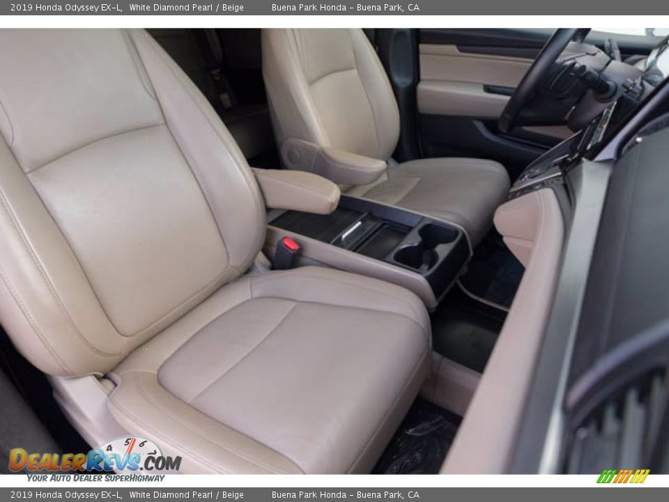 2019 Honda Odyssey EX-L White Diamond Pearl / Beige Photo #27