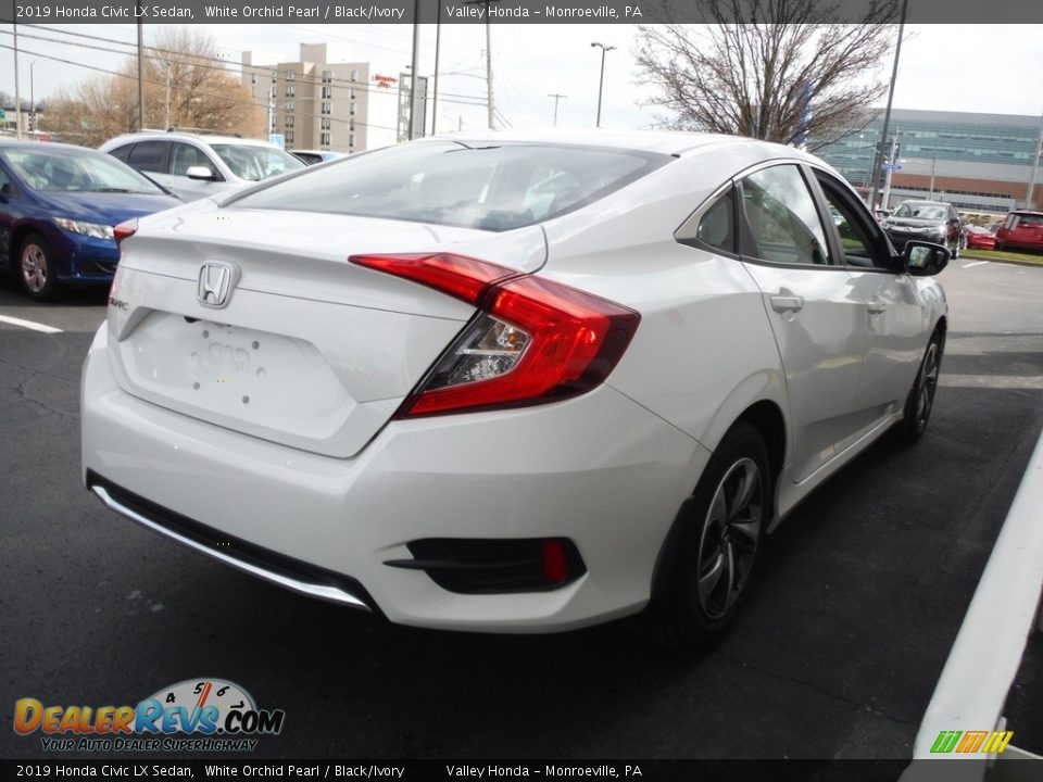 White Orchid Pearl 2019 Honda Civic LX Sedan Photo #5