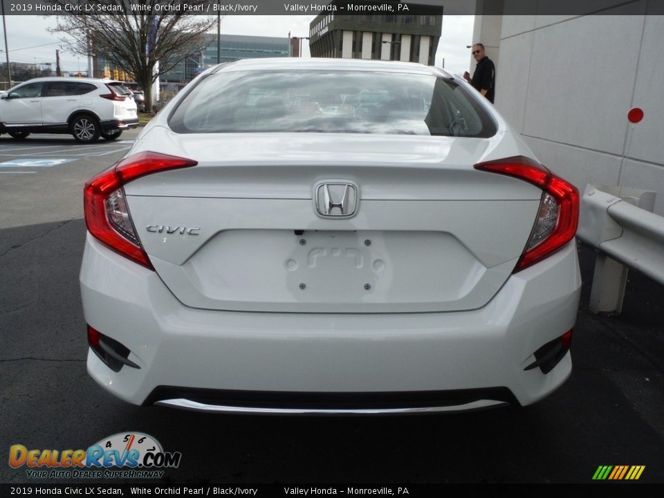 White Orchid Pearl 2019 Honda Civic LX Sedan Photo #6