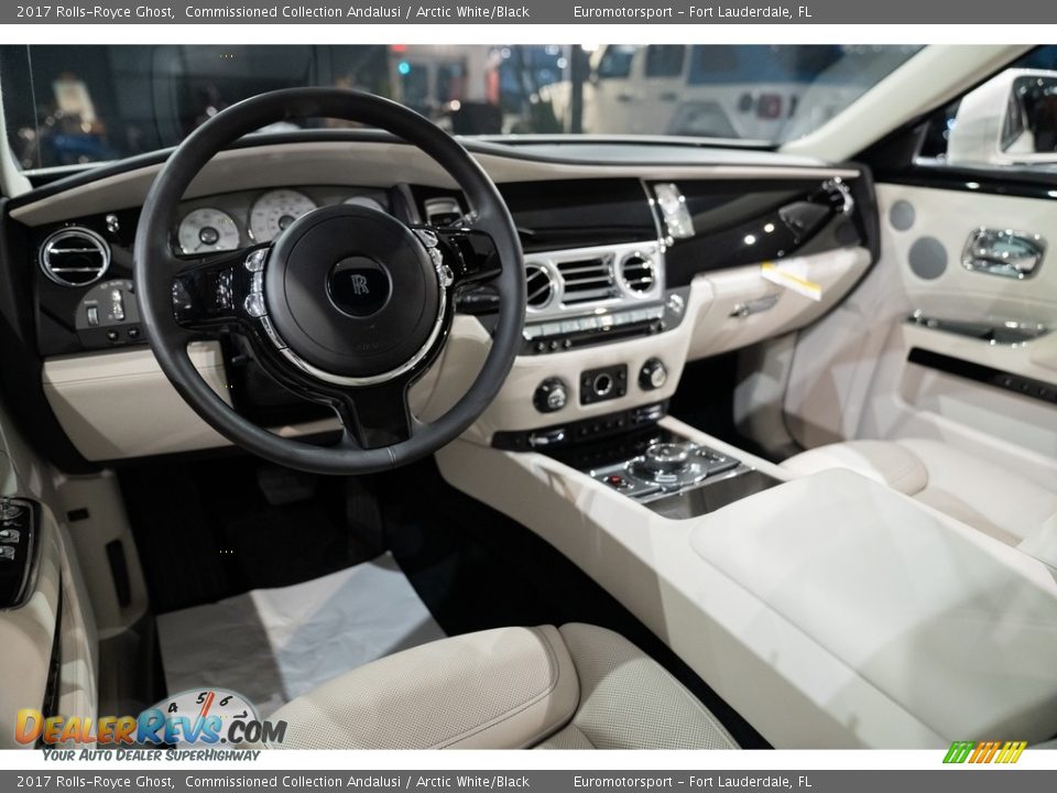 Arctic White/Black Interior - 2017 Rolls-Royce Ghost  Photo #18