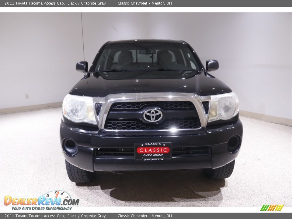 2011 Toyota Tacoma Access Cab Black / Graphite Gray Photo #2