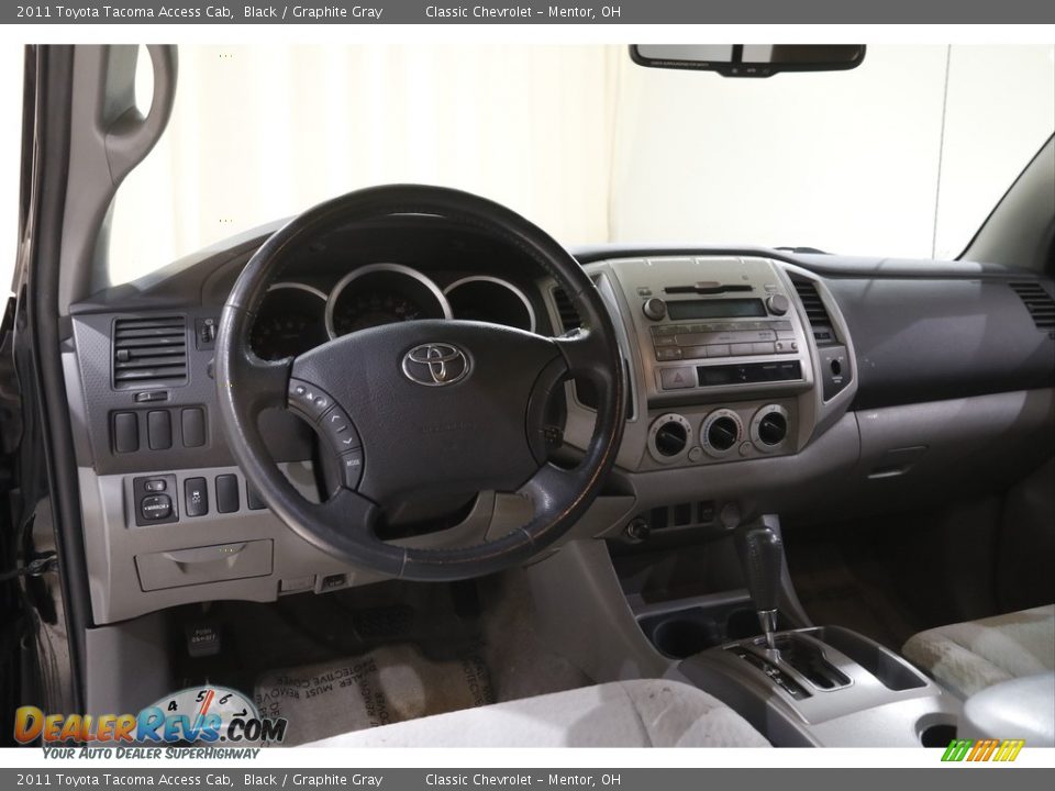 2011 Toyota Tacoma Access Cab Black / Graphite Gray Photo #6