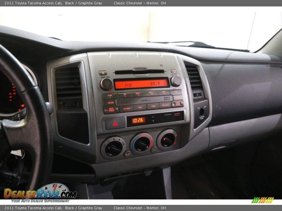 2011 Toyota Tacoma Access Cab Black / Graphite Gray Photo #9