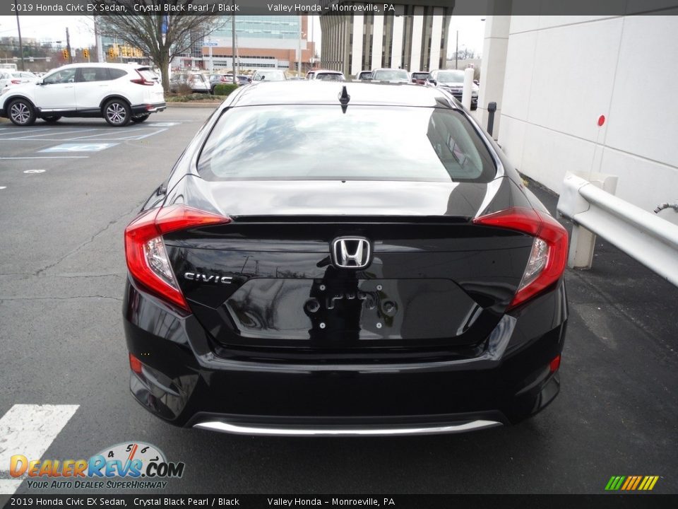 2019 Honda Civic EX Sedan Crystal Black Pearl / Black Photo #8