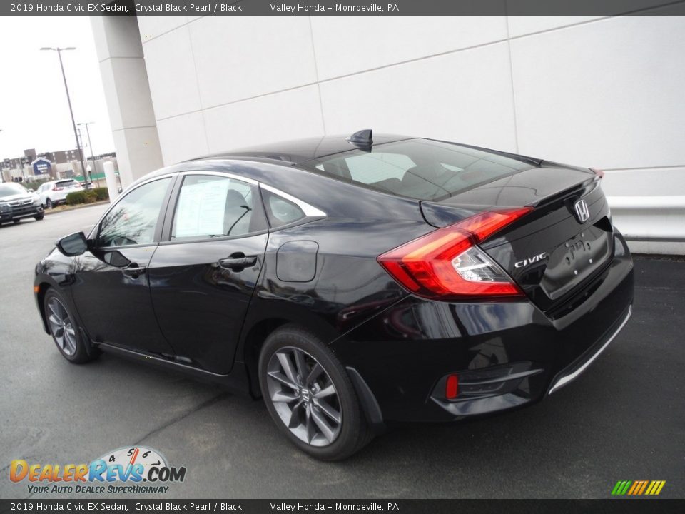 2019 Honda Civic EX Sedan Crystal Black Pearl / Black Photo #9