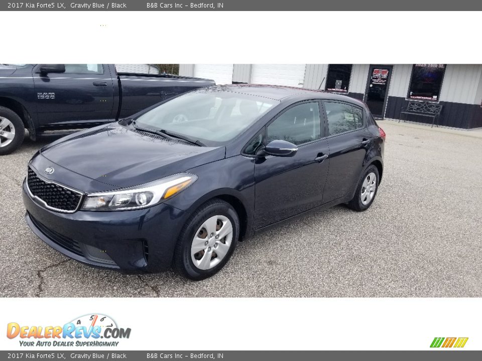 Gravity Blue 2017 Kia Forte5 LX Photo #25