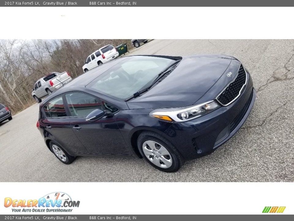 2017 Kia Forte5 LX Gravity Blue / Black Photo #26