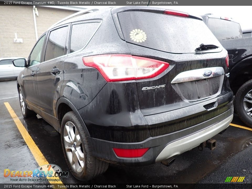 2015 Ford Escape Titanium 4WD Tuxedo Black Metallic / Charcoal Black Photo #2