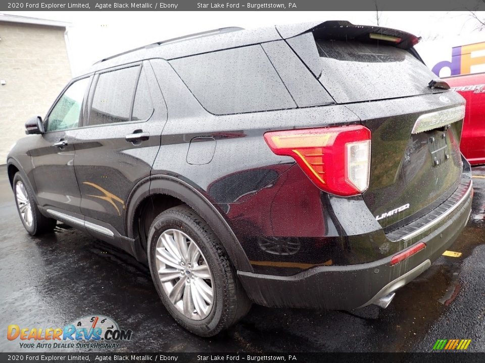 2020 Ford Explorer Limited Agate Black Metallic / Ebony Photo #2