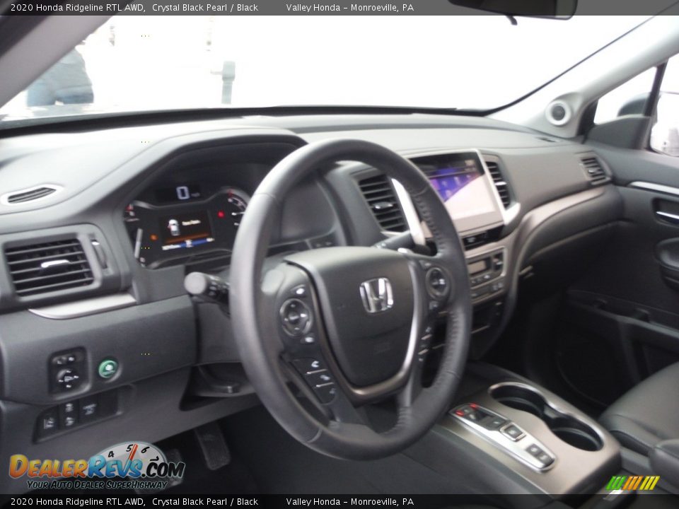 2020 Honda Ridgeline RTL AWD Crystal Black Pearl / Black Photo #13