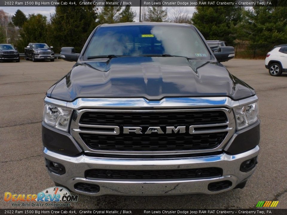 2022 Ram 1500 Big Horn Crew Cab 4x4 Granite Crystal Metallic / Black Photo #2