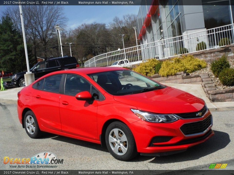 2017 Chevrolet Cruze LS Red Hot / Jet Black Photo #1