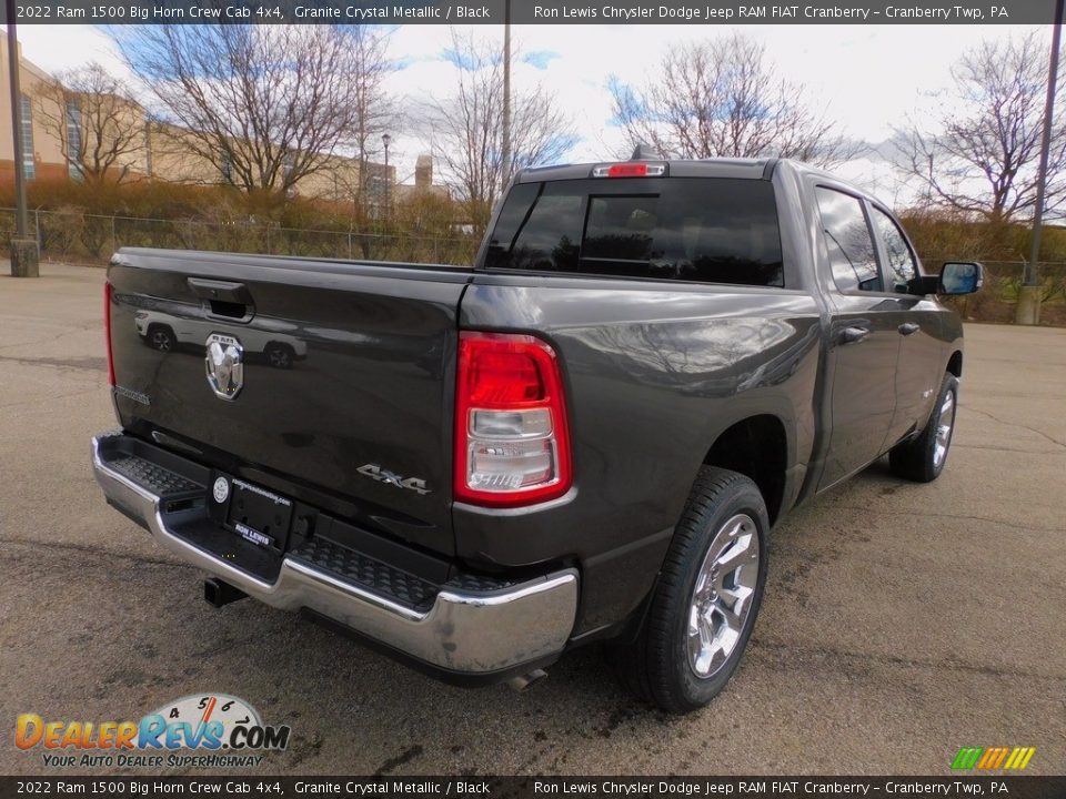 2022 Ram 1500 Big Horn Crew Cab 4x4 Granite Crystal Metallic / Black Photo #5