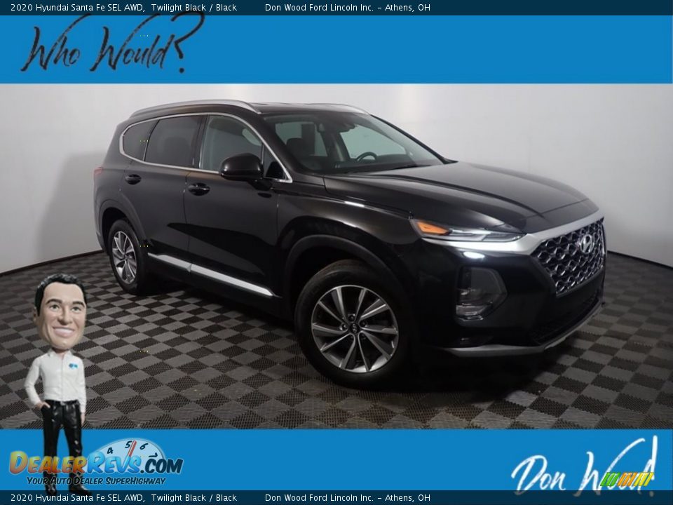 2020 Hyundai Santa Fe SEL AWD Twilight Black / Black Photo #1