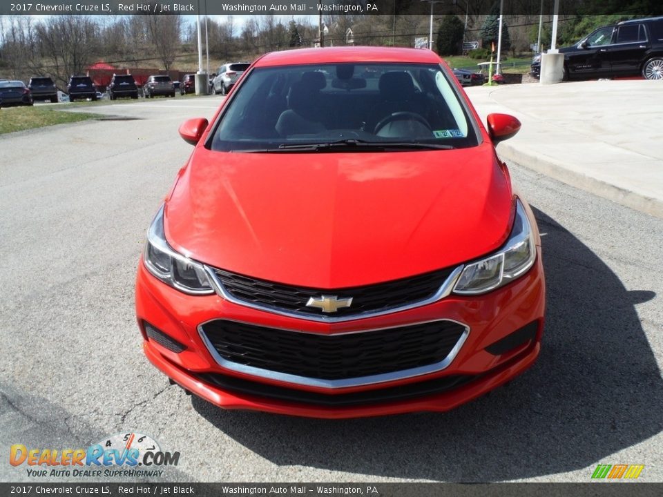 2017 Chevrolet Cruze LS Red Hot / Jet Black Photo #8