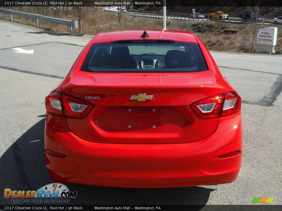 2017 Chevrolet Cruze LS Red Hot / Jet Black Photo #12