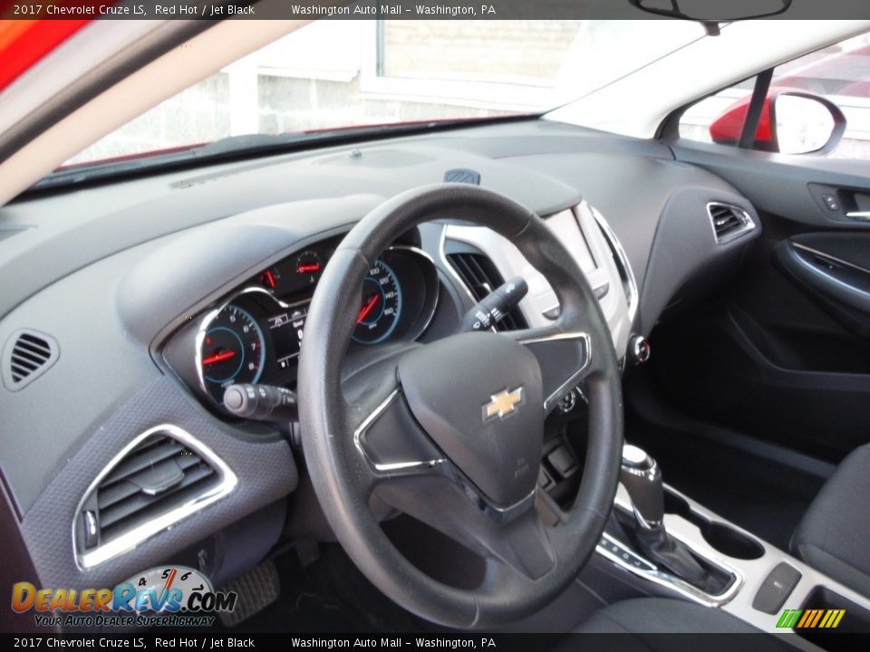 2017 Chevrolet Cruze LS Red Hot / Jet Black Photo #14