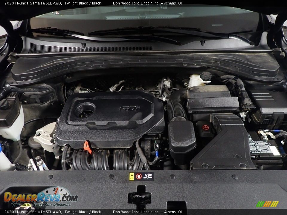 2020 Hyundai Santa Fe SEL AWD Twilight Black / Black Photo #8
