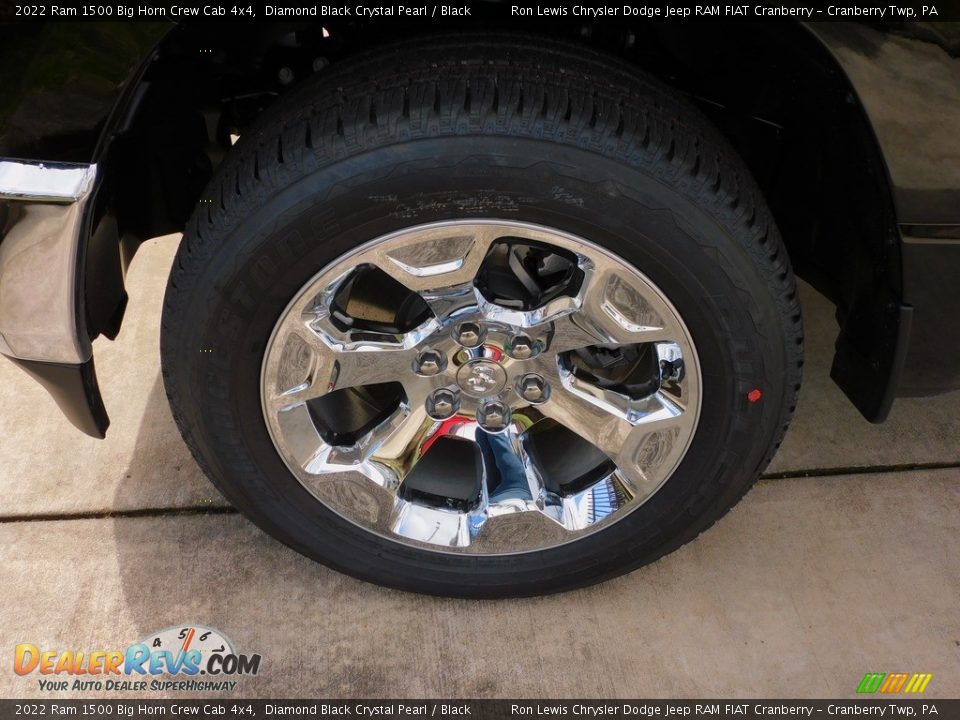 2022 Ram 1500 Big Horn Crew Cab 4x4 Diamond Black Crystal Pearl / Black Photo #10