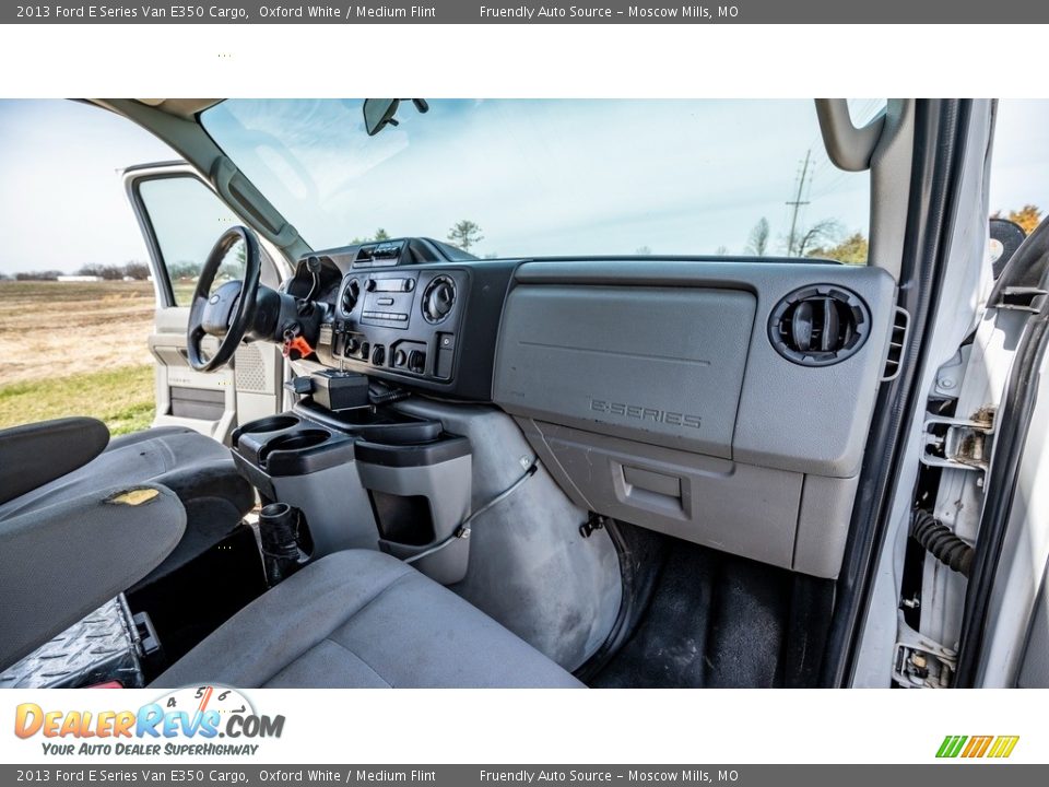 2013 Ford E Series Van E350 Cargo Oxford White / Medium Flint Photo #24